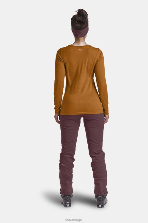 vrouwen Pacifisch groen 185 merino tangram ls ORTOVOX kleding LX0XF1054