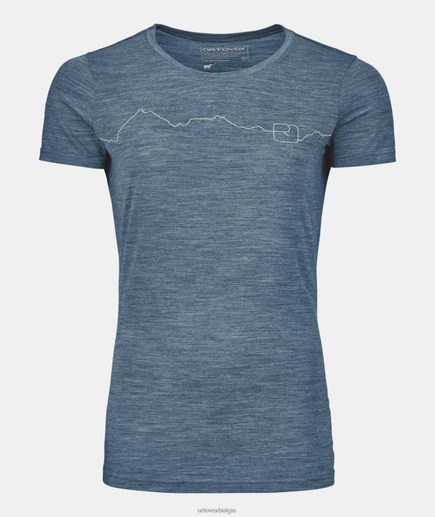 vrouwen Petrolblauw mengsel 150 coole bergts ORTOVOX kleding LX0XF1012
