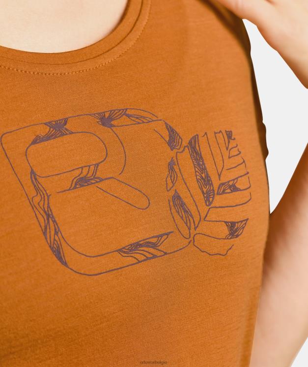 vrouwen arctisch grijs 120 coole tec leaf-logo-ts ORTOVOX kleding LX0XF1190