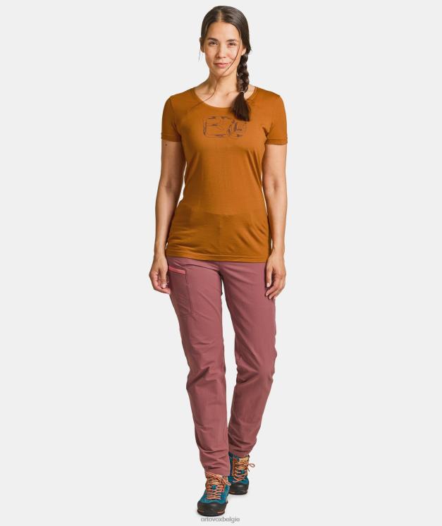 vrouwen benzine blauw 120 coole tec leaf-logo-ts ORTOVOX kleding LX0XF1188