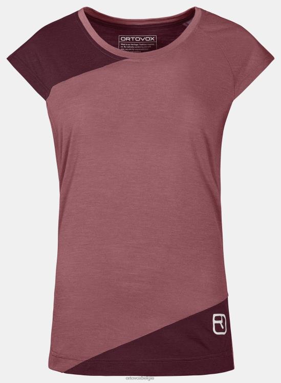 vrouwen berg roos 120 tec-t-shirt ORTOVOX kleding LX0XF1197