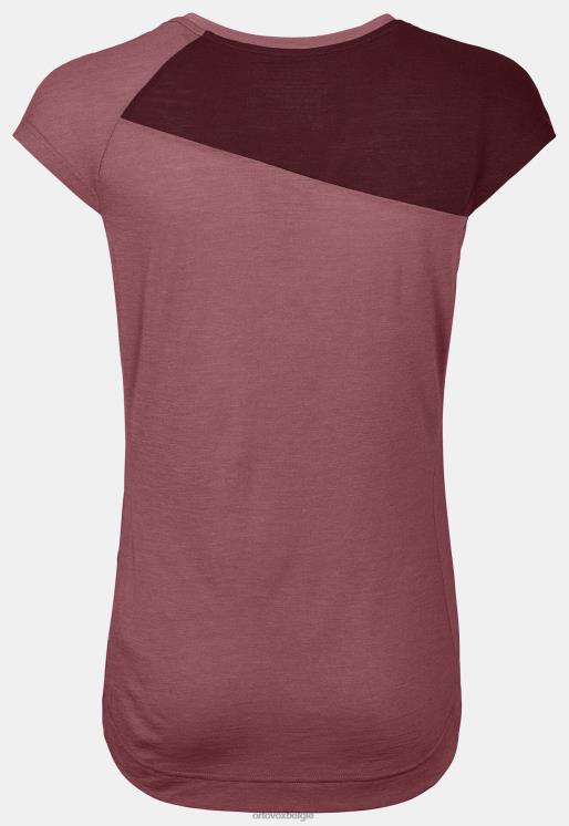 vrouwen berg roos 120 tec-t-shirt ORTOVOX kleding LX0XF1197