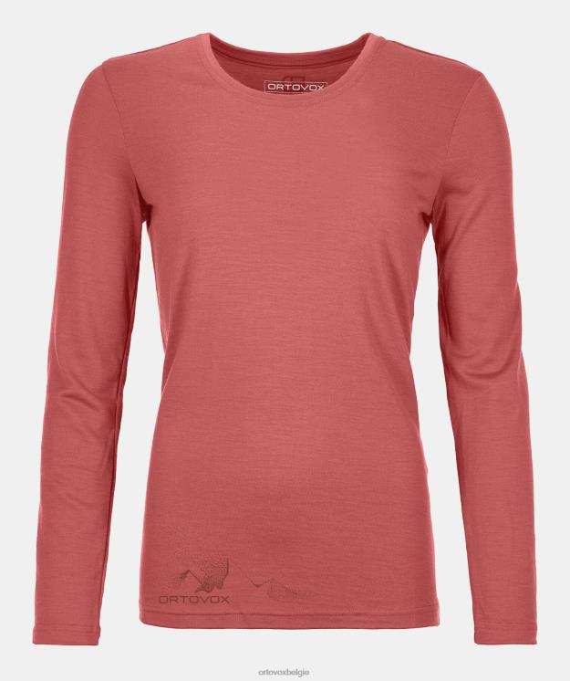 vrouwen blozen 185 merino-logospray ls ORTOVOX kleding LX0XF1034