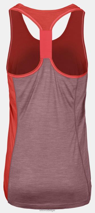 vrouwen koraal mengsel 120 cool tec snel opwaartse top ORTOVOX kleding LX0XF1119