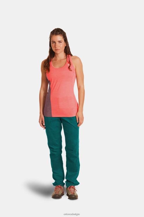 vrouwen koraal mengsel 120 cool tec snel opwaartse top ORTOVOX kleding LX0XF1119