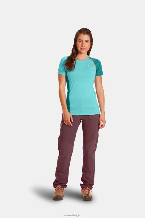 vrouwen mengsel van ijswatervallen 120 cool tec snel opwaarts t-shirt ORTOVOX kleding LX0XF1217