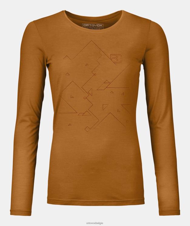 vrouwen sluwe vos 185 merino tangram ls ORTOVOX kleding LX0XF1055