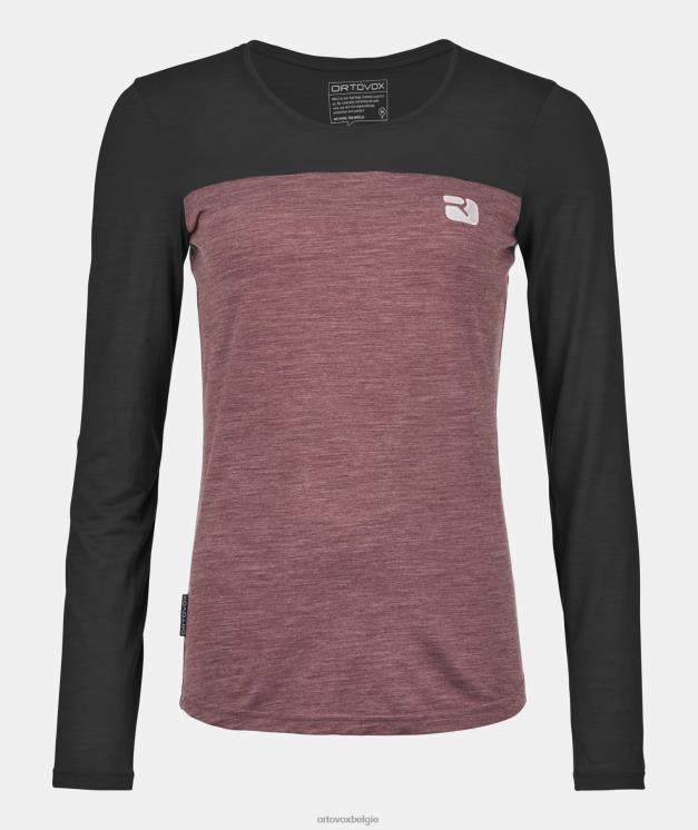 vrouwen zwarte raaf 150 coole logo-ls ORTOVOX kleding LX0XF1275